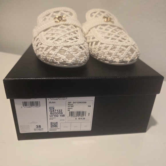 Chanel White Mules 2026  NEW - Picture 5 of 15